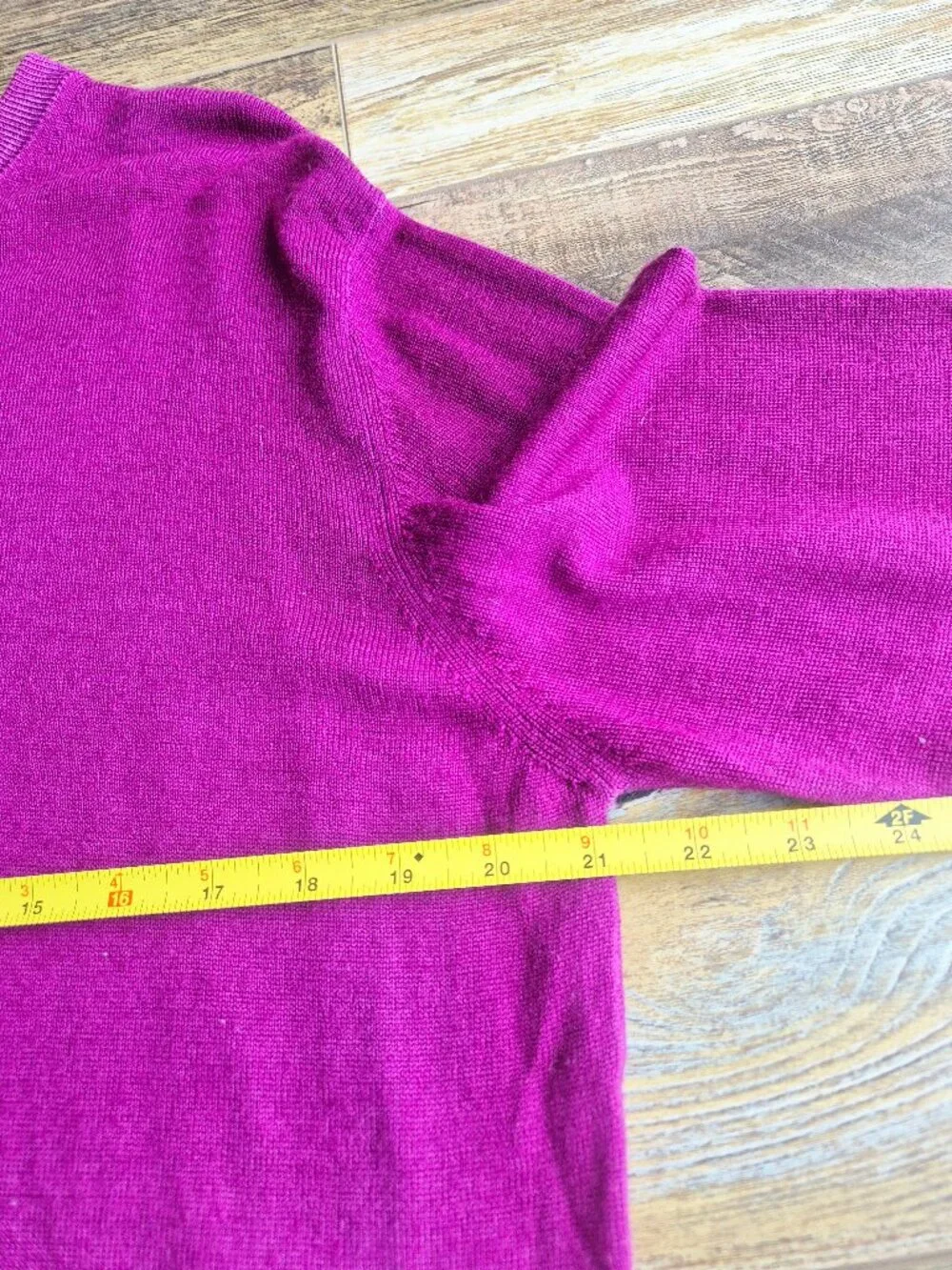 Bugatchi Uomo 100% Merino Wool Ombre Dip-Dyed Crew Neck Sweater Pink Purple